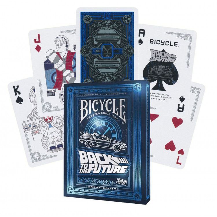 Карты Bicycle back to the Future standard index blue