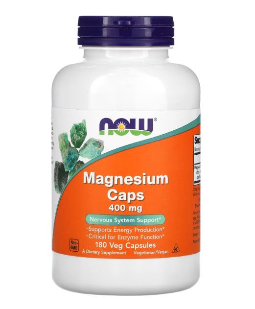 Now Foods Magnesium, 400 мг, 180 капсул