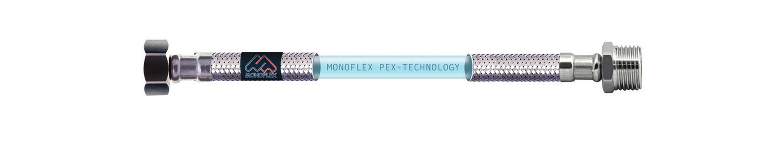 Гибкая подводка для воды 50см х 1/2" В/Н из сшитого полиэтилена PEX-TECHNOLOGY, MONOFLEX, Н01521