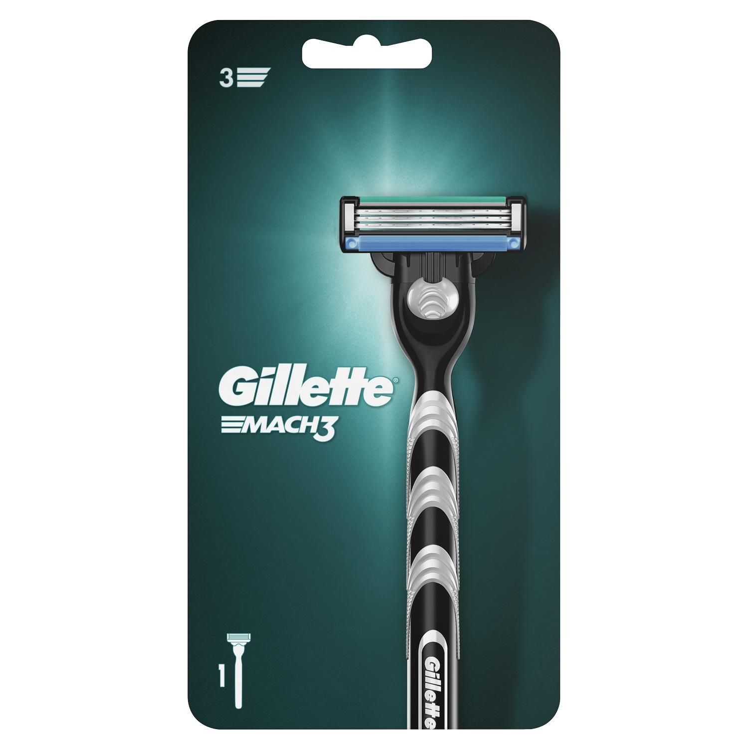 GILLETTE Станок для бритья Mach3 футбольная серия, 1 сменная кассета