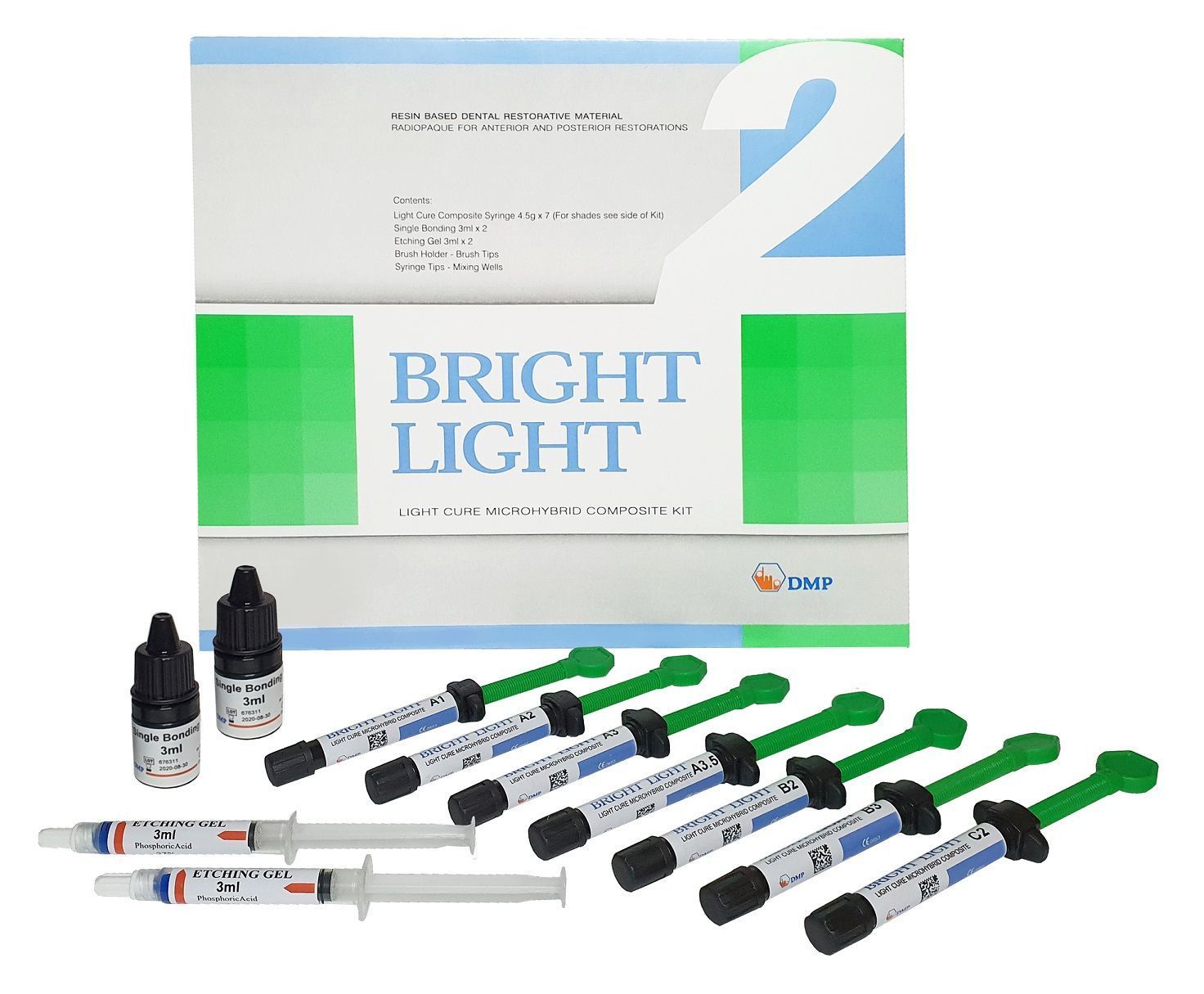 BrightLightнабор/Брайтлайт:7шприцовпо4,5гр.Стоматологическийматериал,пломбировочный,световой.
