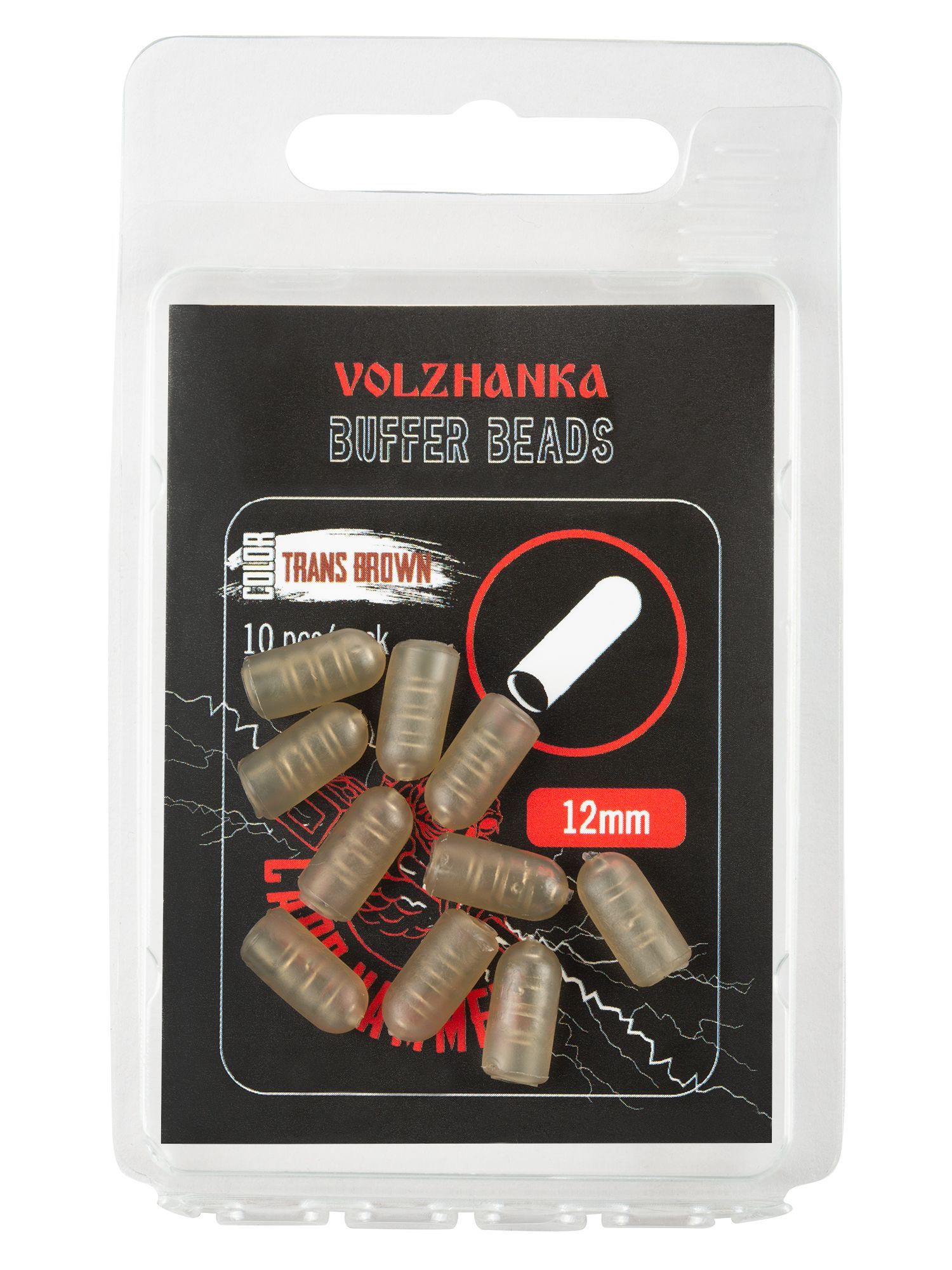 Carp Hammer Отбойник "Volzhanka Buffer Beads 12mm" цвет Trans Brown (10шт/уп)