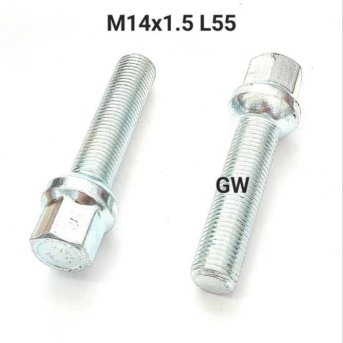 Болты удлиненные М14х1.5 L55 для Audi, Mercedes, Skoda, VW (10шт.)