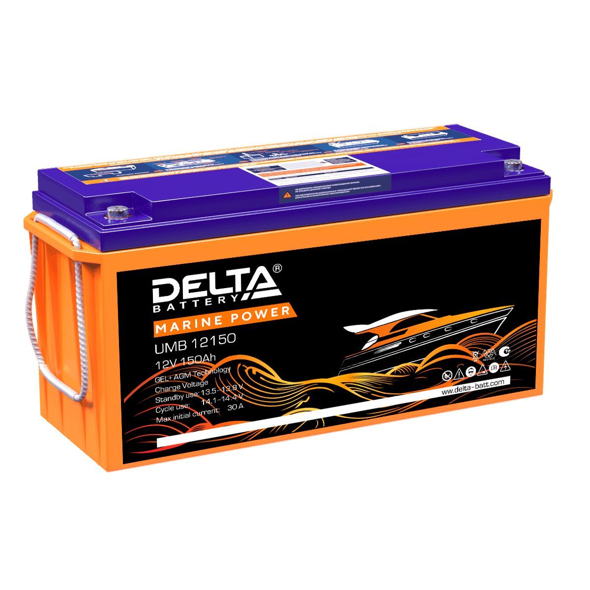 Аккумулятор delta gel 12