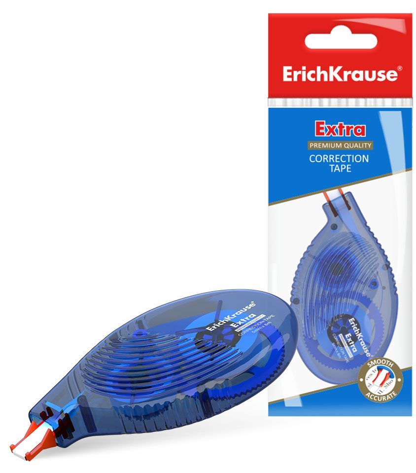 Корректирующая лента ErichKrause Extra, 5мм х 8м, 1 шт.