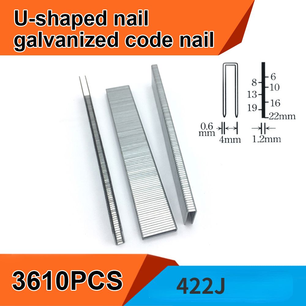 3610 штук гвозди типа 422JU, гвоздезабивной пистолет деревообрабатывающая электрофурнитура