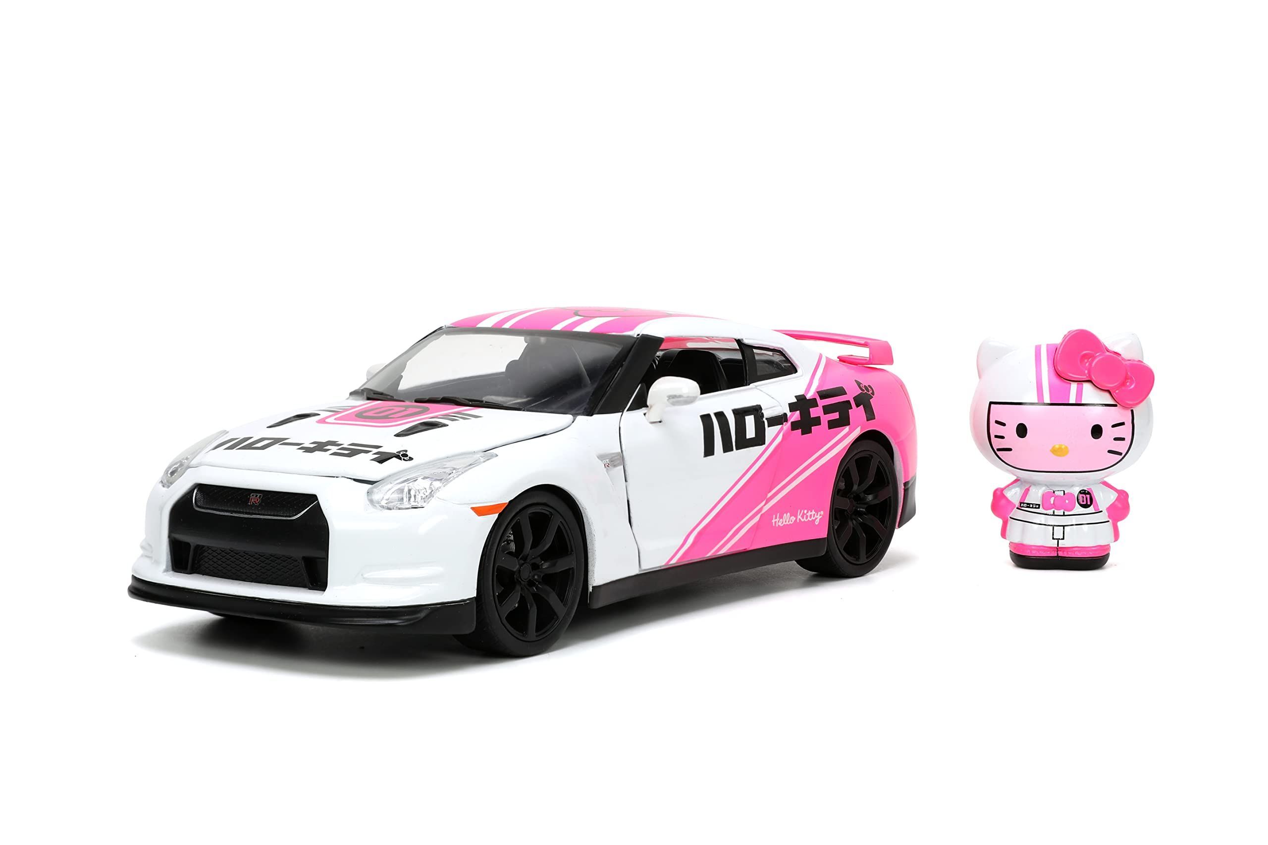 Машинка Jada Toys Hello Kitty Tokyo Speed 1:24 2009 Nissan GT-R R35  Die-cast Car & Hello Kitty Racing Figure, Детские игрушки, подарки для  коллекци+онеров - купить с доставкой по выгодным ценам в