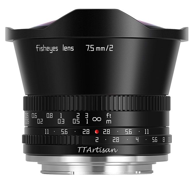 Объектив TTartisan 7.5 мм F2.0 APS-C для Canon EOS M 7.5mm