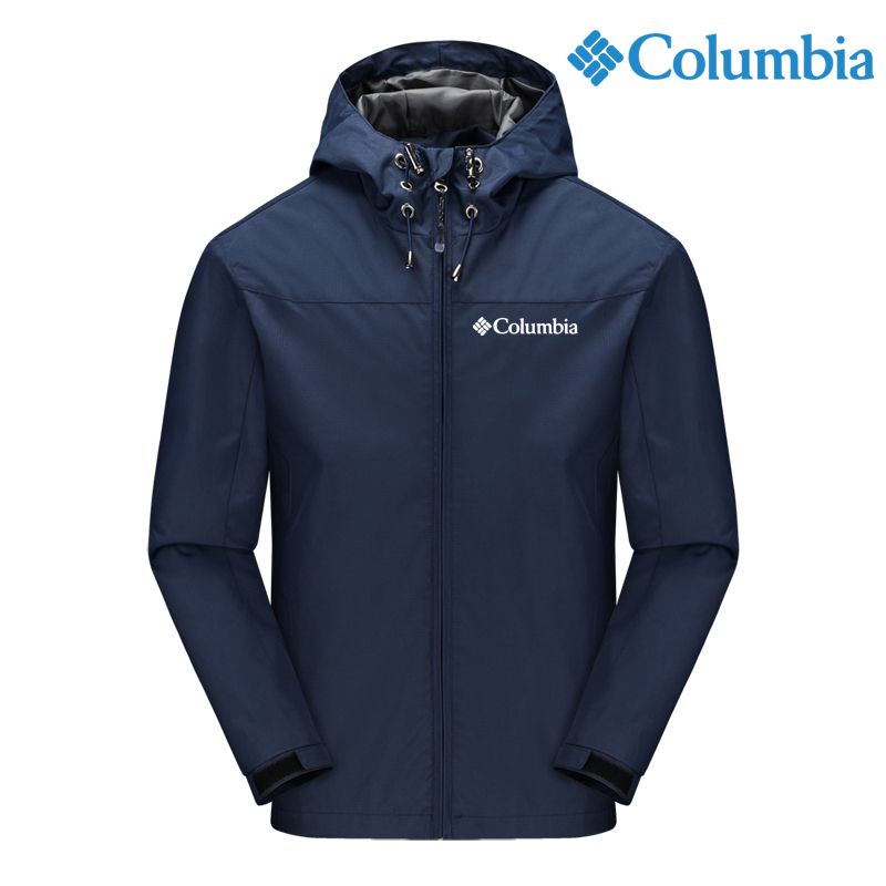 Куртка пальто коламбия мужская синяя осень.