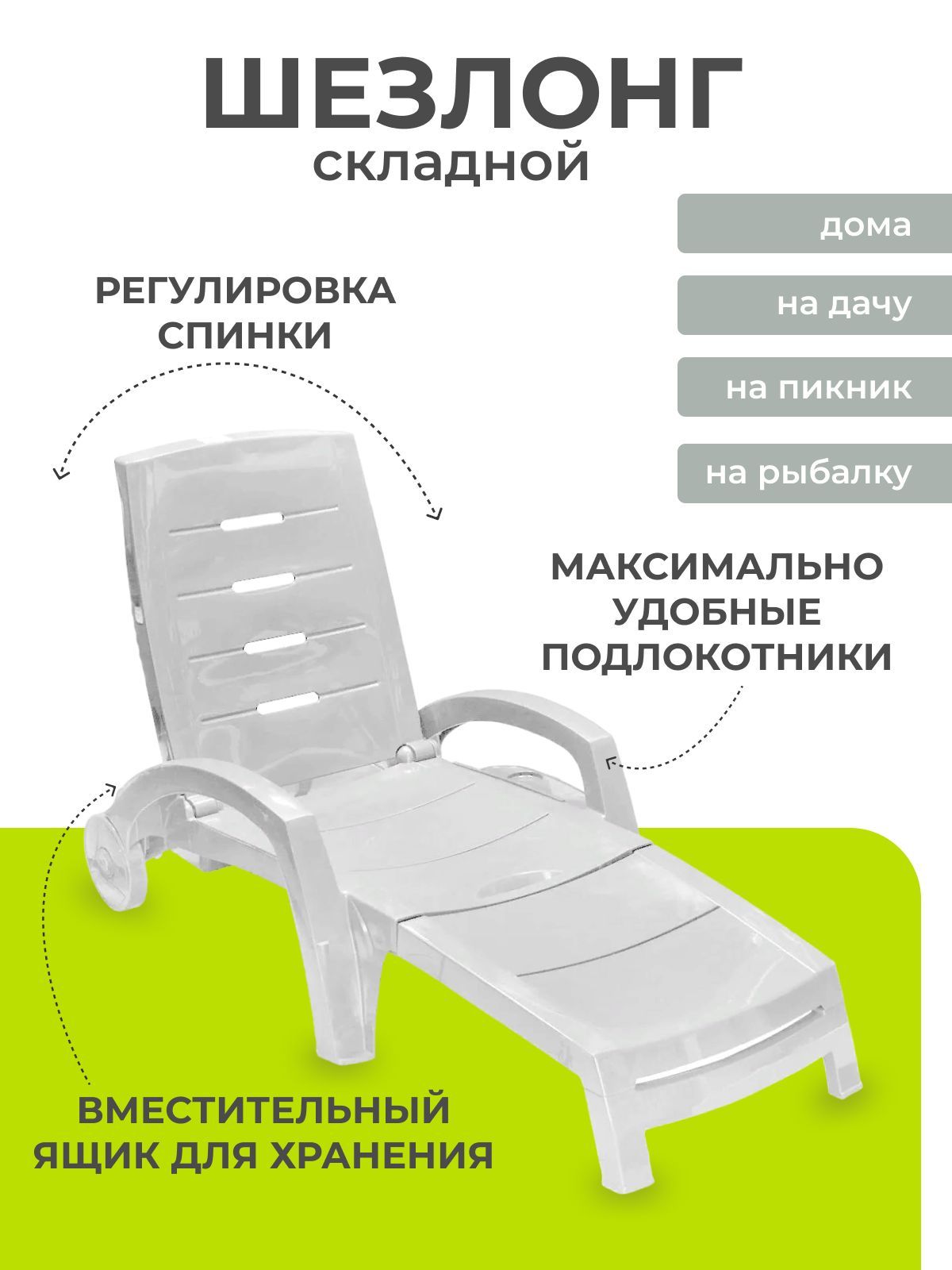 Шезлонг пластиковый размеры