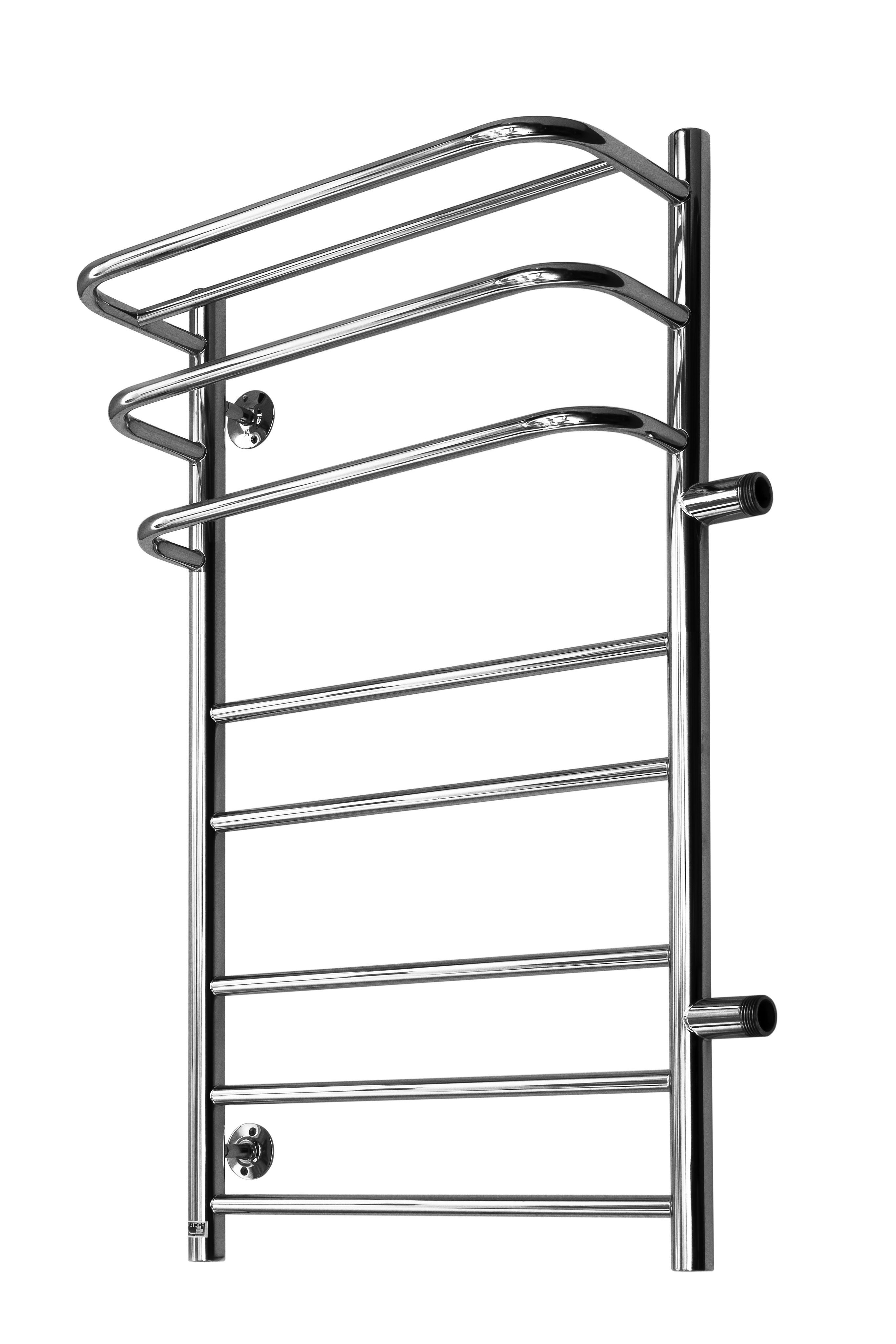 полотенцесушитель лесенка с полкой и боковым подключением