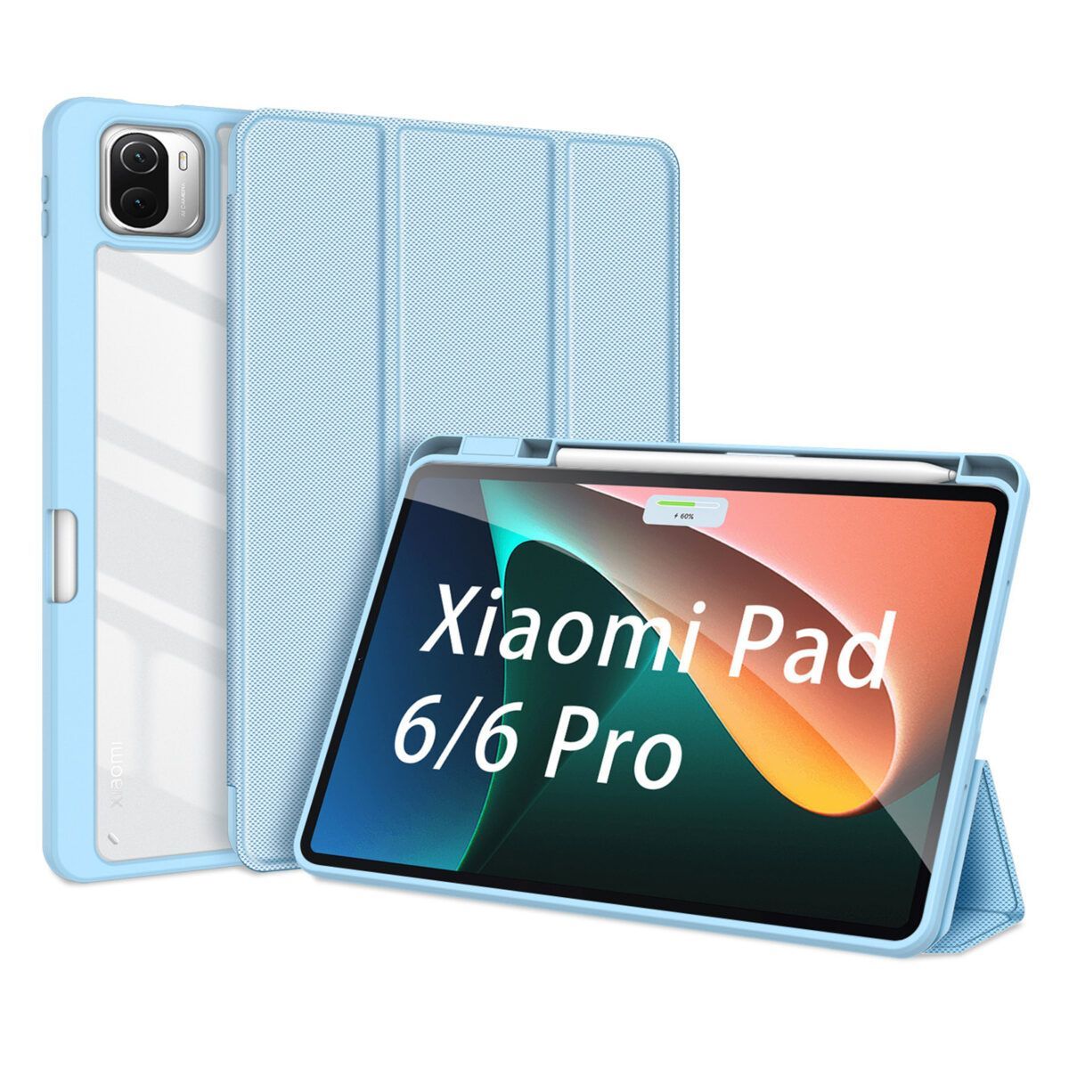 Чехол книжка Dux Ducis для Xiaomi Pad 6 / 6 Pro, Toby series голубой -  купить с доставкой по выгодным ценам в интернет-магазине OZON (1137814881)