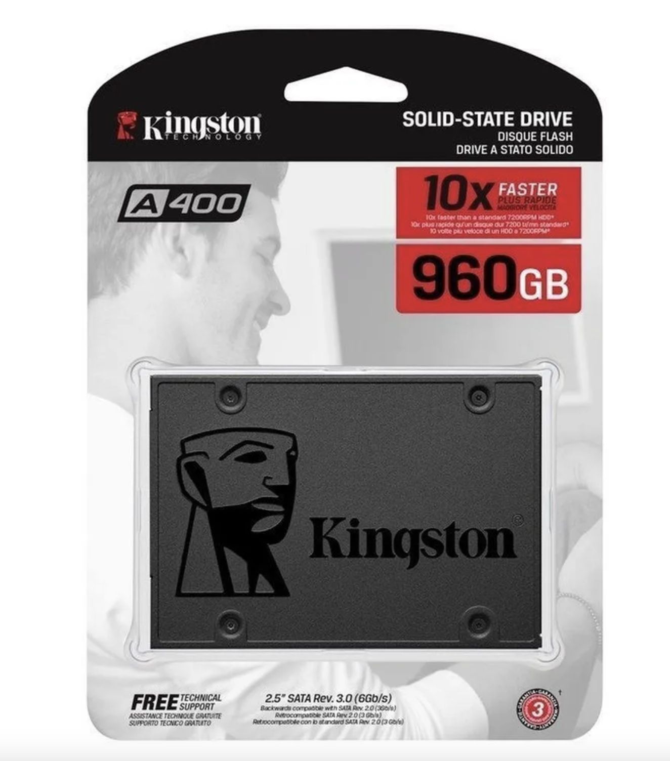 Kingston960ГБВнутреннийSSD-дискSA400S37/960G