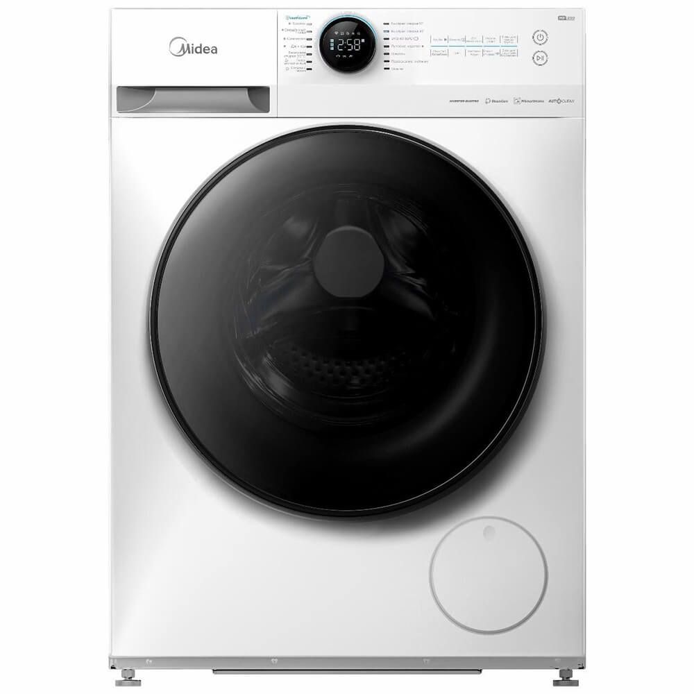 Стиральная машина Midea MF200W80WBS/W-RU, белый, черный - купить по  выгодной цене в интернет-магазине OZON (1148450599)