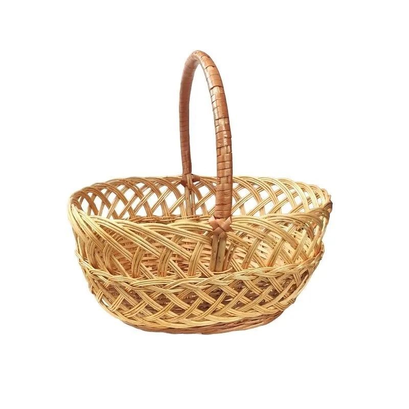 ажурная корзинка из лозы. корзины из лозы. корзина плетеная, 25х22х34 см. корзина праздничная ажурная 4. ажурная корзина.