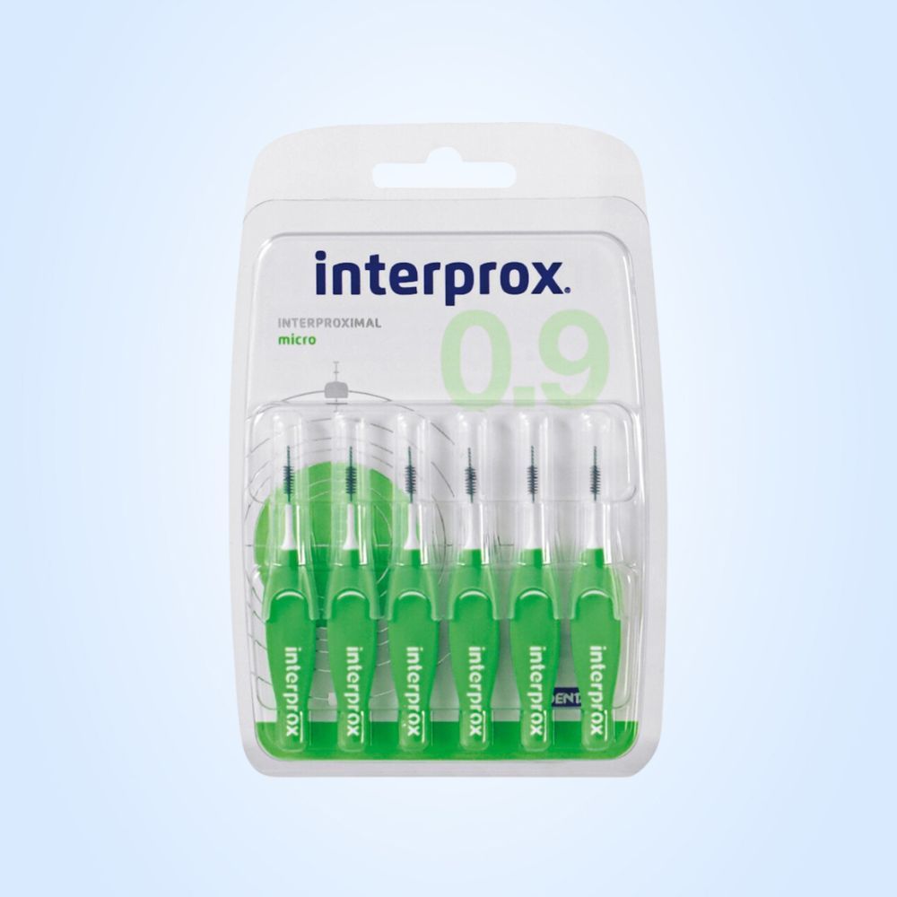 Межзубные ершики Interprox 4G Мягкая ручка micro 0,9 мм, 6 шт