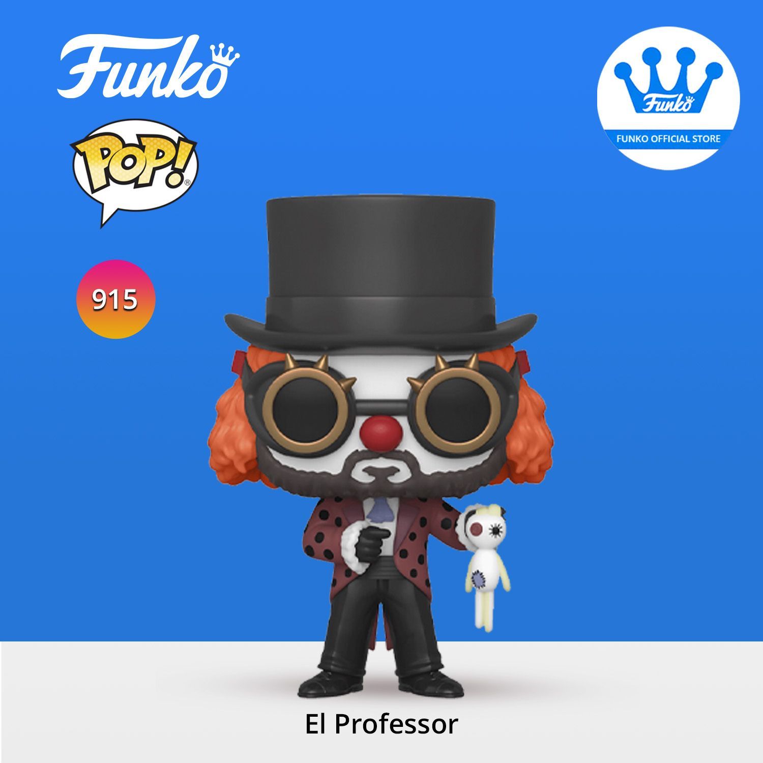 Фигурка Funko POP! TV Money Heist (La Casa De Papel) El Professor/ Фанко ПОП  в ви де персонажа сериала Netflix 