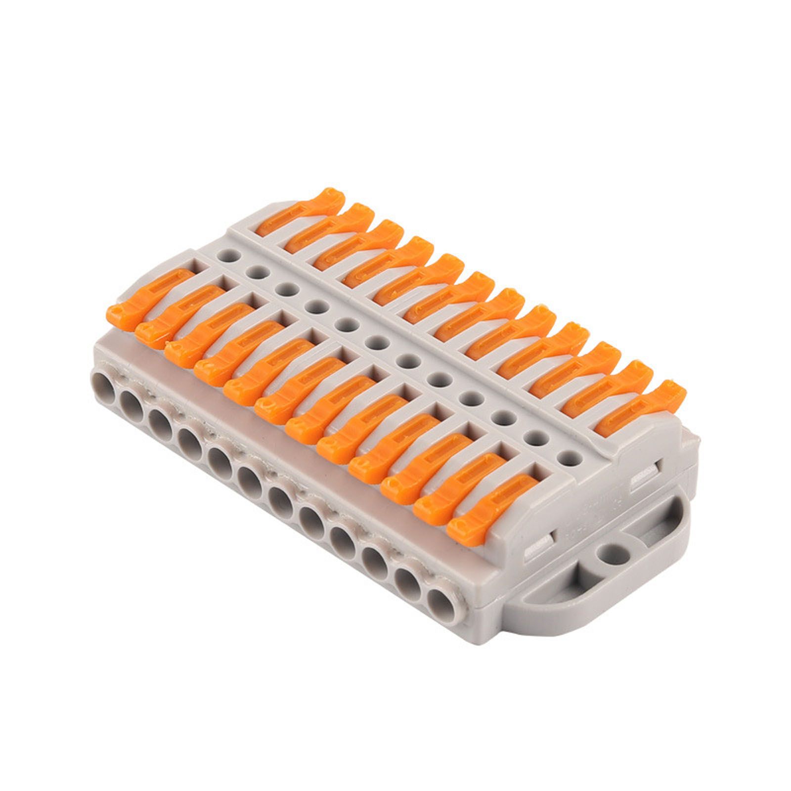 Быстраяклеммнаяпанельсфиксированнымотверстиемдлясоединенияпроводов-двенадцатьвходовидвенадцатьвыходов