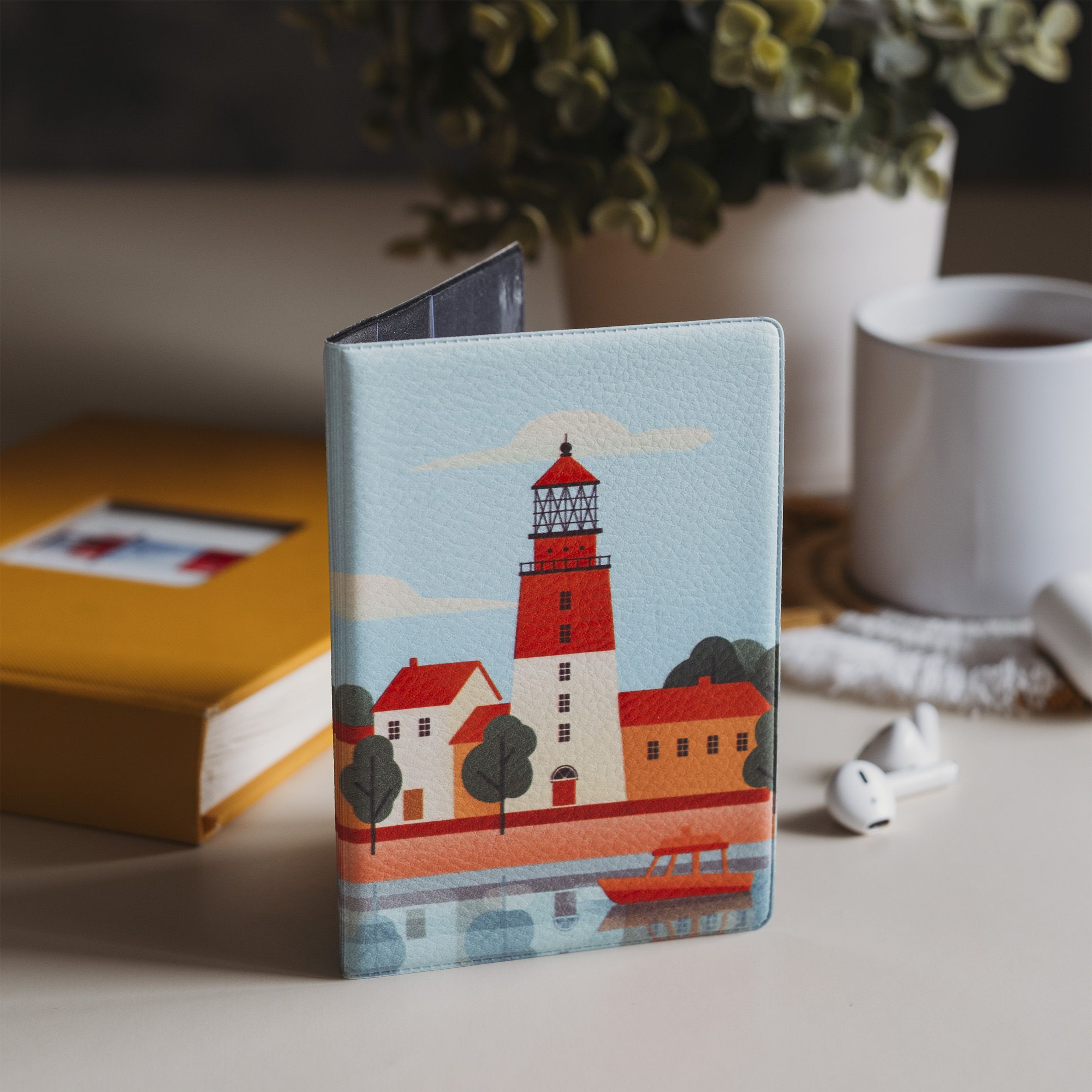 Обложка для документов (паспорта) Маяк Балтийский