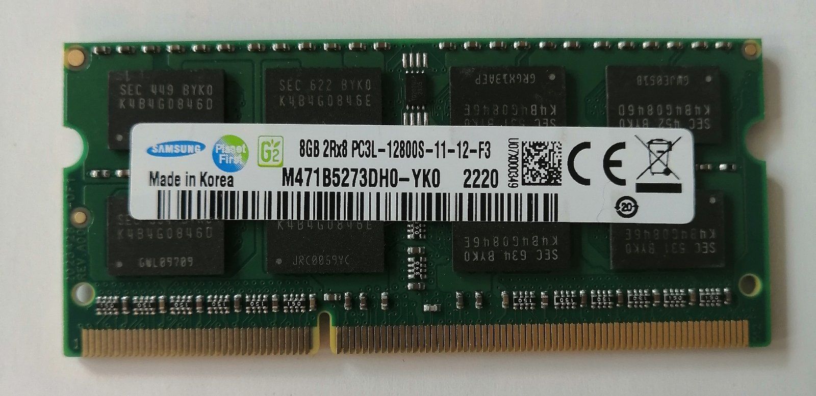 DDR3ОперативнаяпамятьSODIMMDDR3LSАМSUNGM471B5273DH0-YK08Гб1600MHz1x8ГБ(M471B5273DH0-YK0)