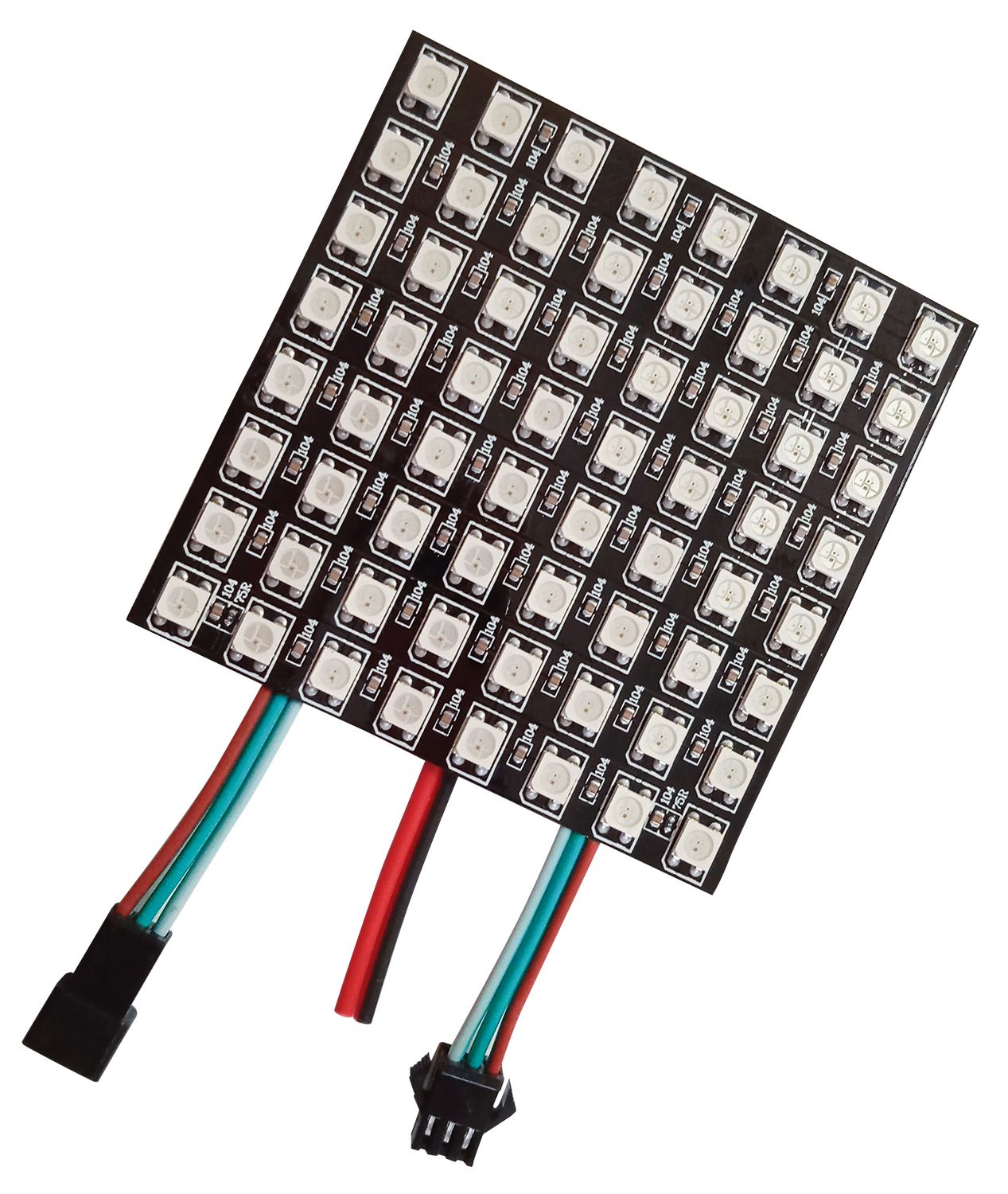 СветодиоднаяматрицаRGBWS2812b12,5w8х8led