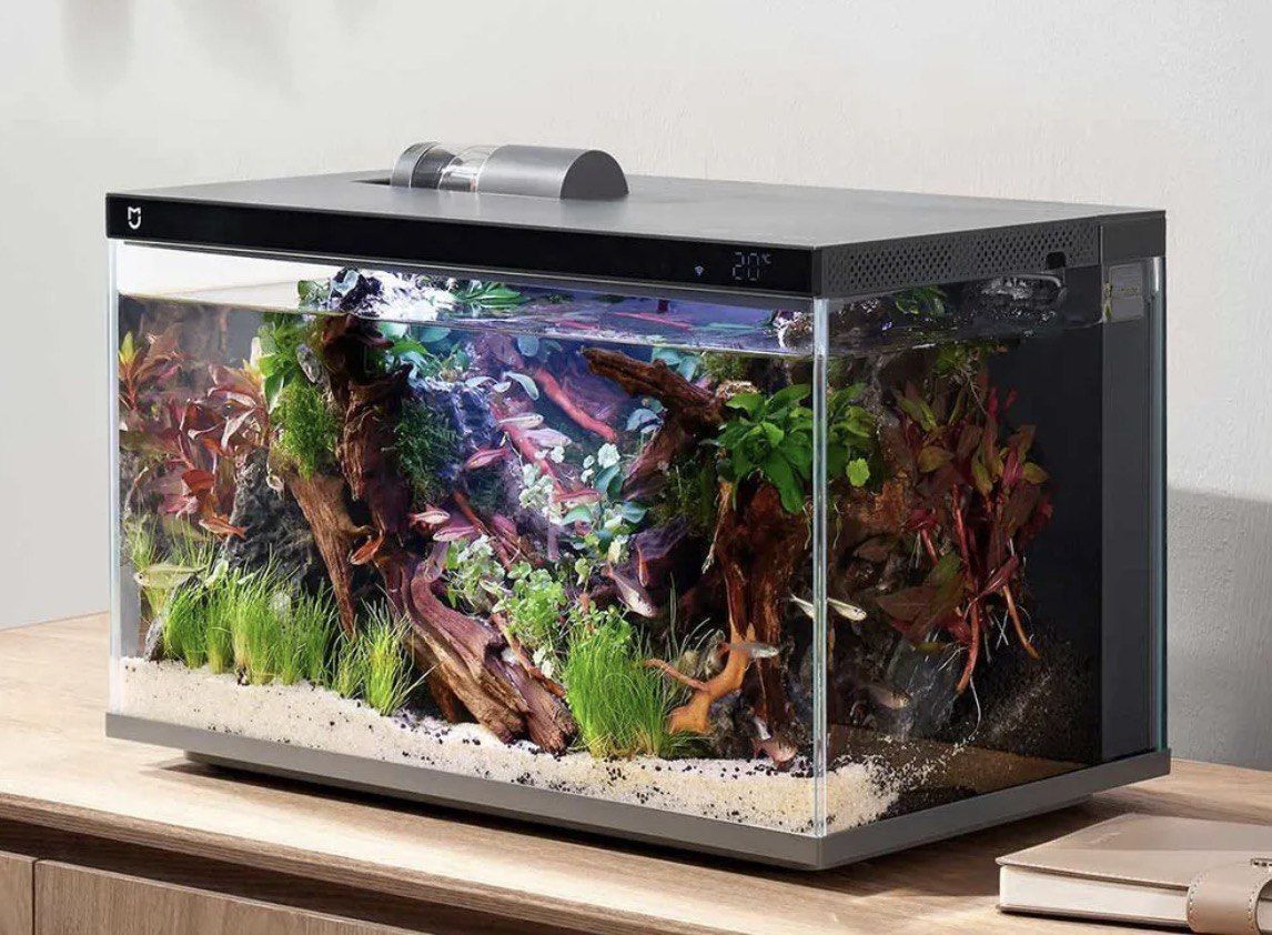 Аквариум Mijia Smart Fish Tank Black MYG100 Black - купить с доставкой по  выгодным ценам в интернет-магазине OZON (1317736479)