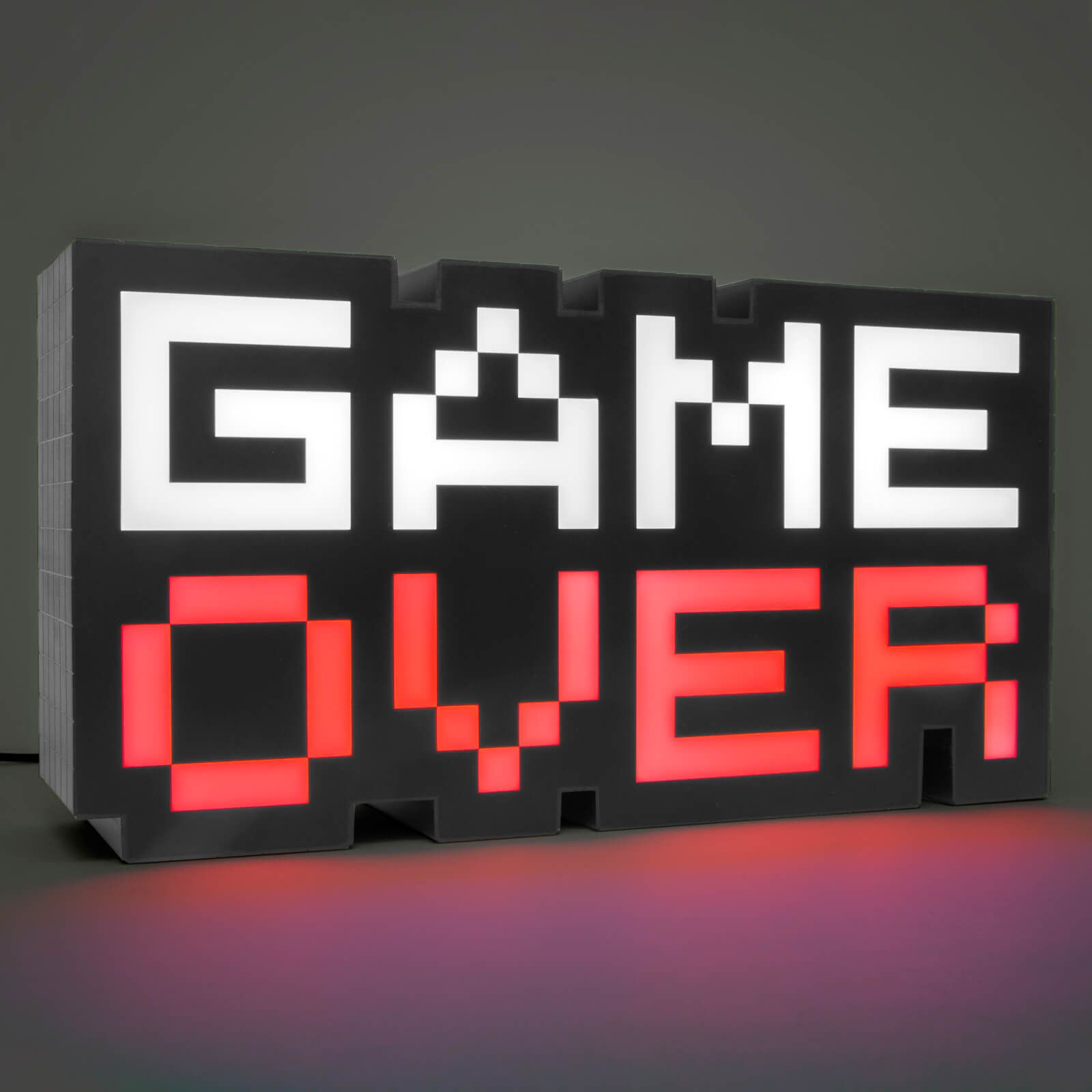 Купить Красочный ночной светильник игра окончена Game Over по выгодной цене  в интернет-магазине OZON (1273152129)