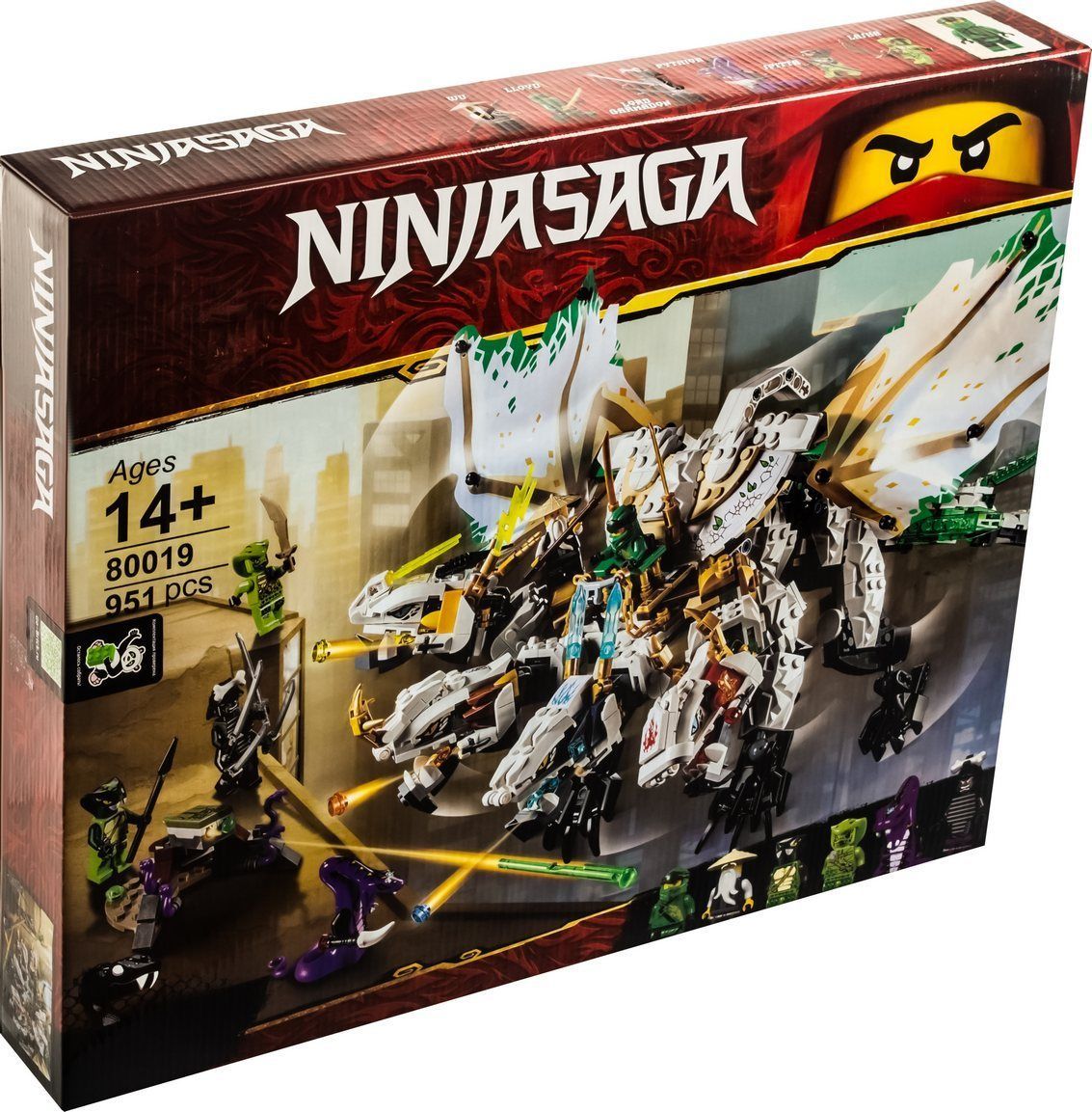 Конструктор Ниндзяго Ультра Дракон / Ninjago R8099 / 951 деталь - купить с  доставкой по выгодным ценам в интернет-магазине OZON (1273413591)