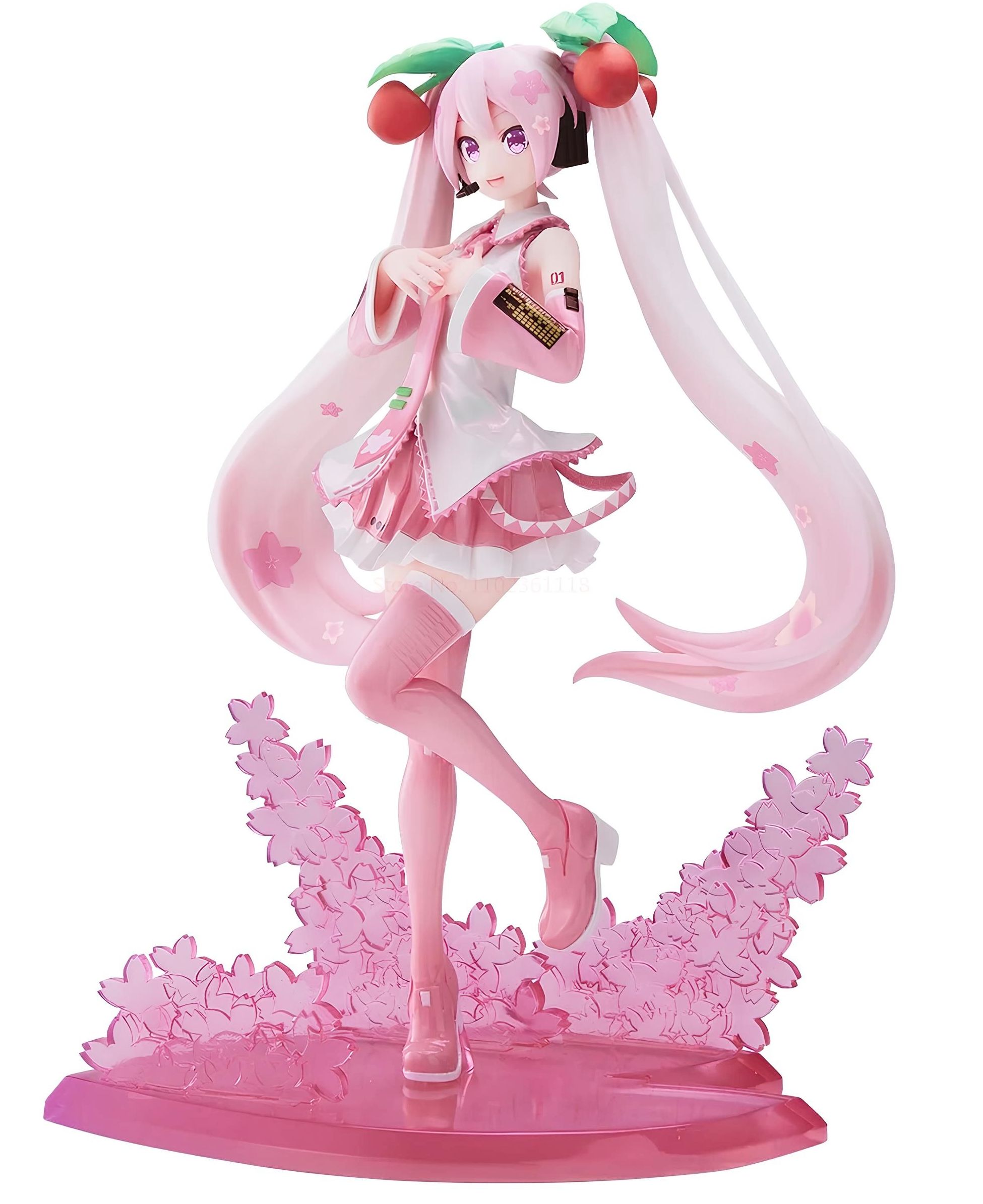 Фигурка Мику Хацунэ Сакура / Miku Hatsune Sakura (21см, пакет) C3004 pink -  купить с доставкой по выгодным ценам в интернет-магазине OZON (1243290111)