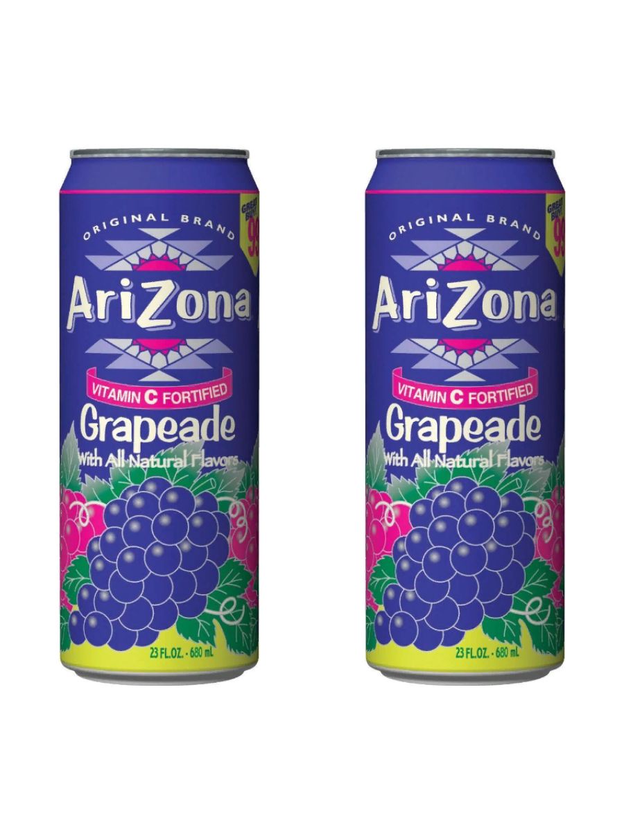 Напиток AriZona Grapeade Виноградная лоза 680мл х 2шт