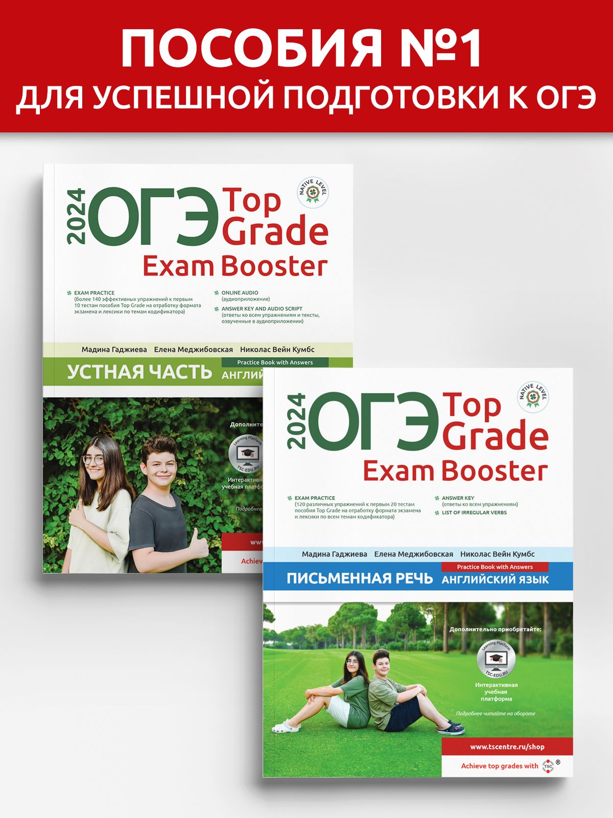 ОГЭ Top Grade Exam Booster Комплект №1 - купить с доставкой по выгодным  ценам в интернет-магазине OZON (1257872986)