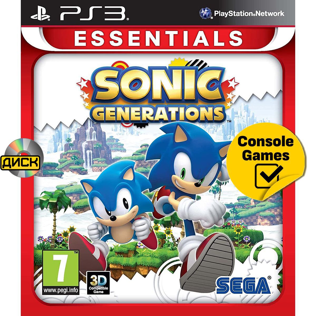 PS3 Sonic Generations (английская версия). Товар уцененный