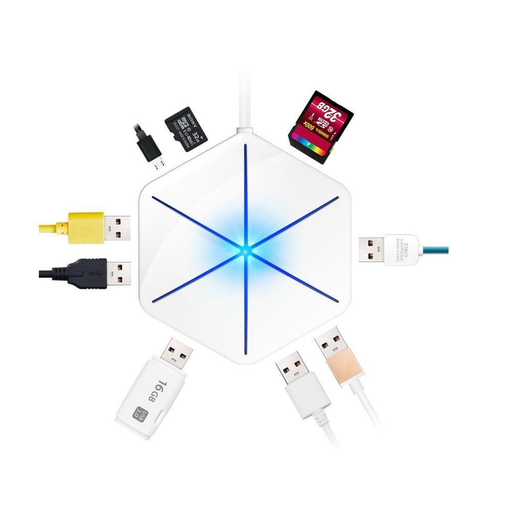 Usb 6.0. Юсб хаб 6 в 1. Ice COOREL USB Hub. Преобразователь USB 6 Pin. USB для Снежинка.