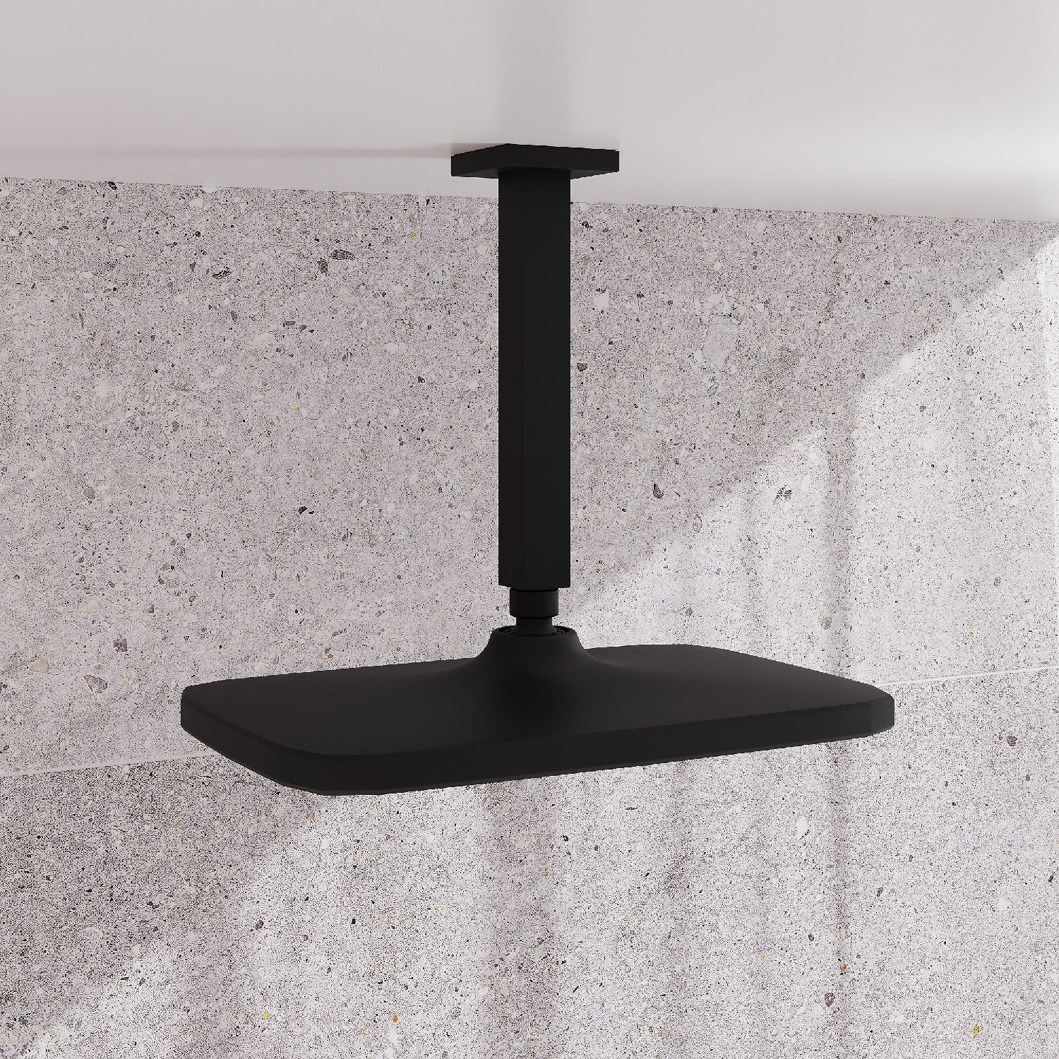 Фото товара на маркетплейсе ozon Кронштейн для верхнего душа в потолок, квадратный, черный матовый, Optima Home, IDDIS, OPH20BSi61