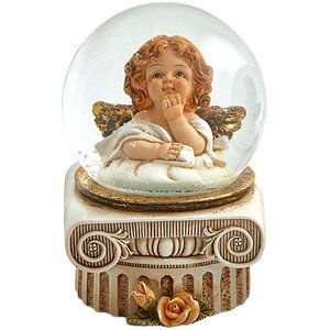 Снежный шар Ангелок Лориан 15 см (EDG)