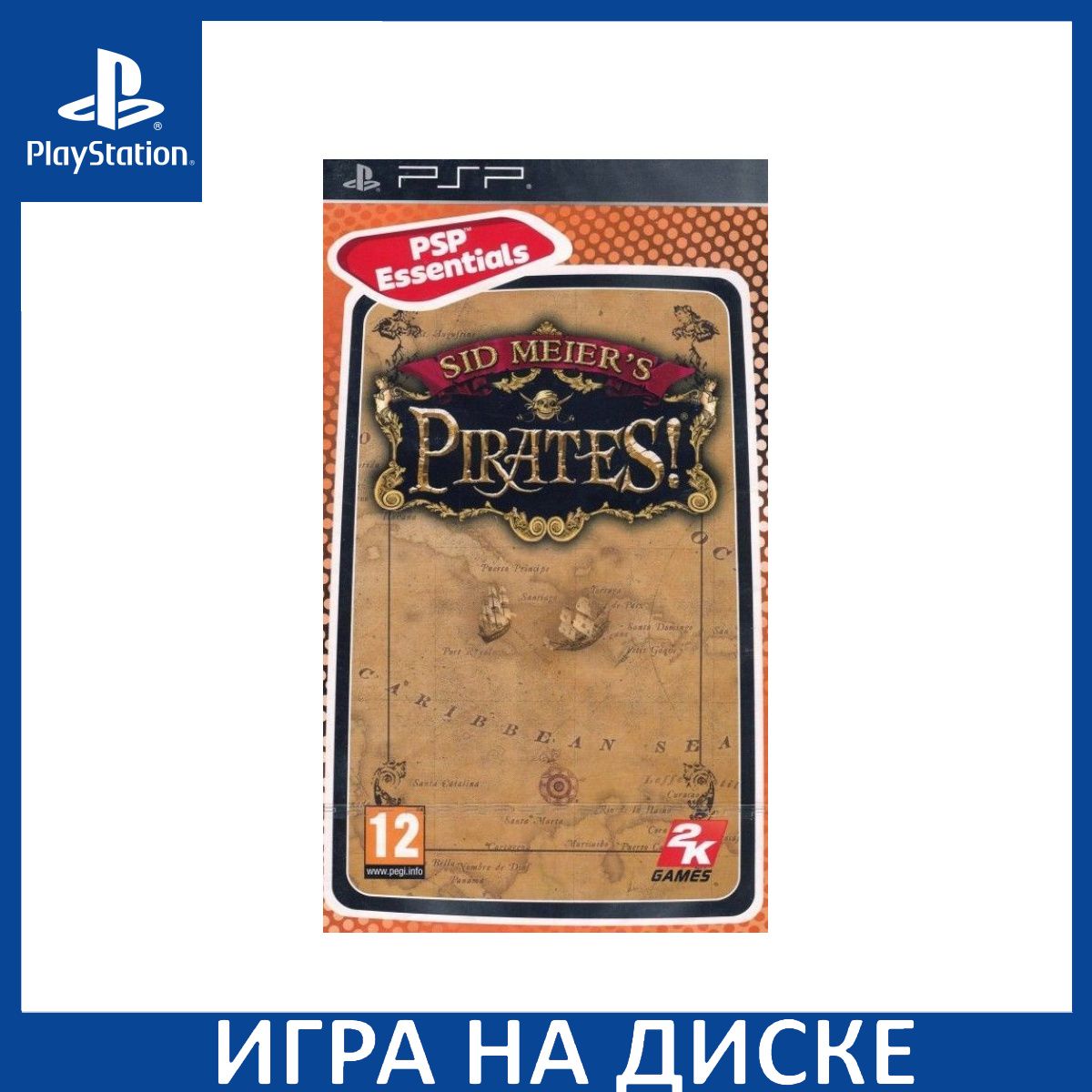 Игра Sid Meiers Pirates! Essentials PSP Диск на PlayStation Portable