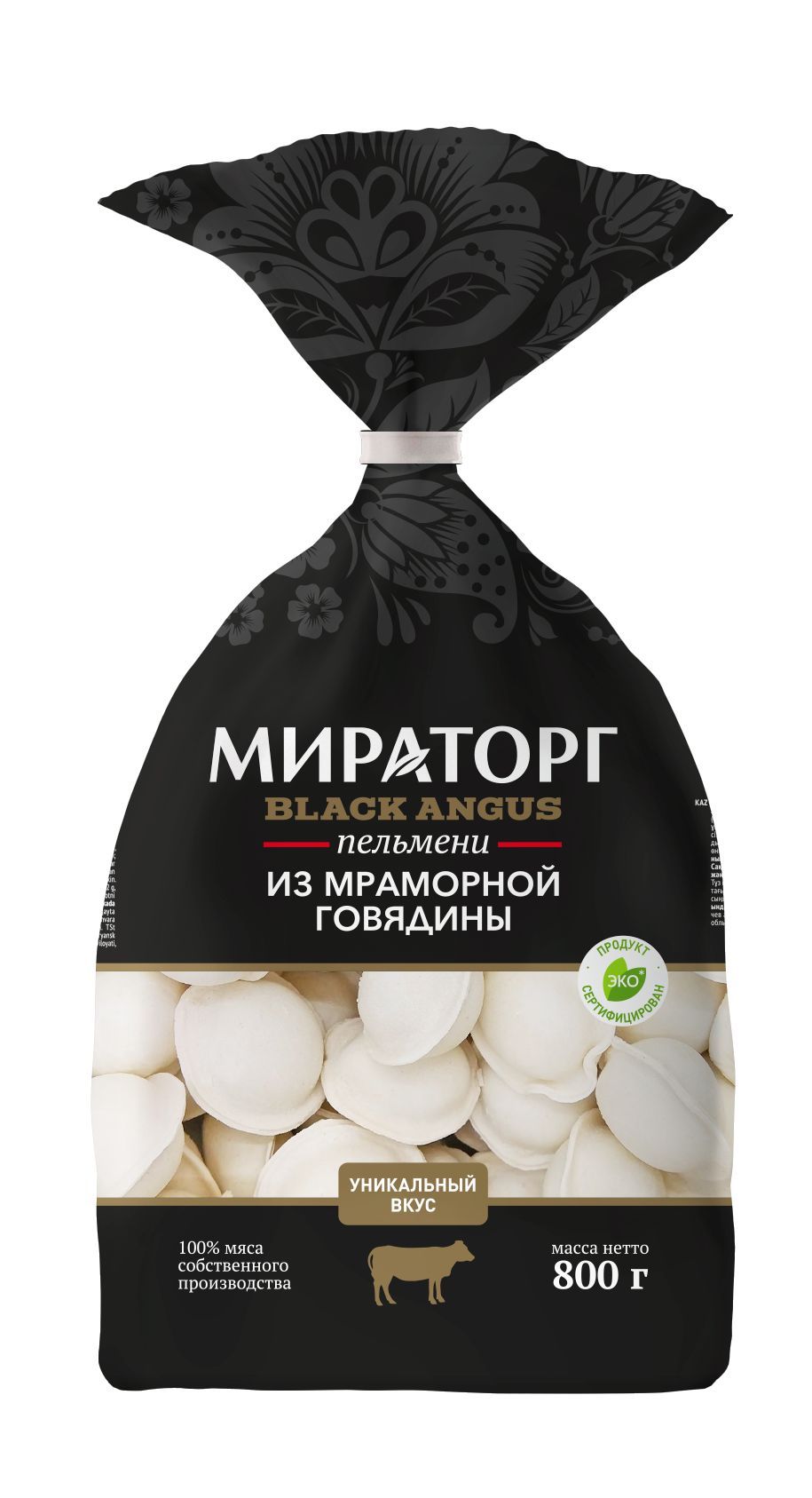 Пельмени Мираторг Black Angus из мраморной говядины, г — информация и оценки