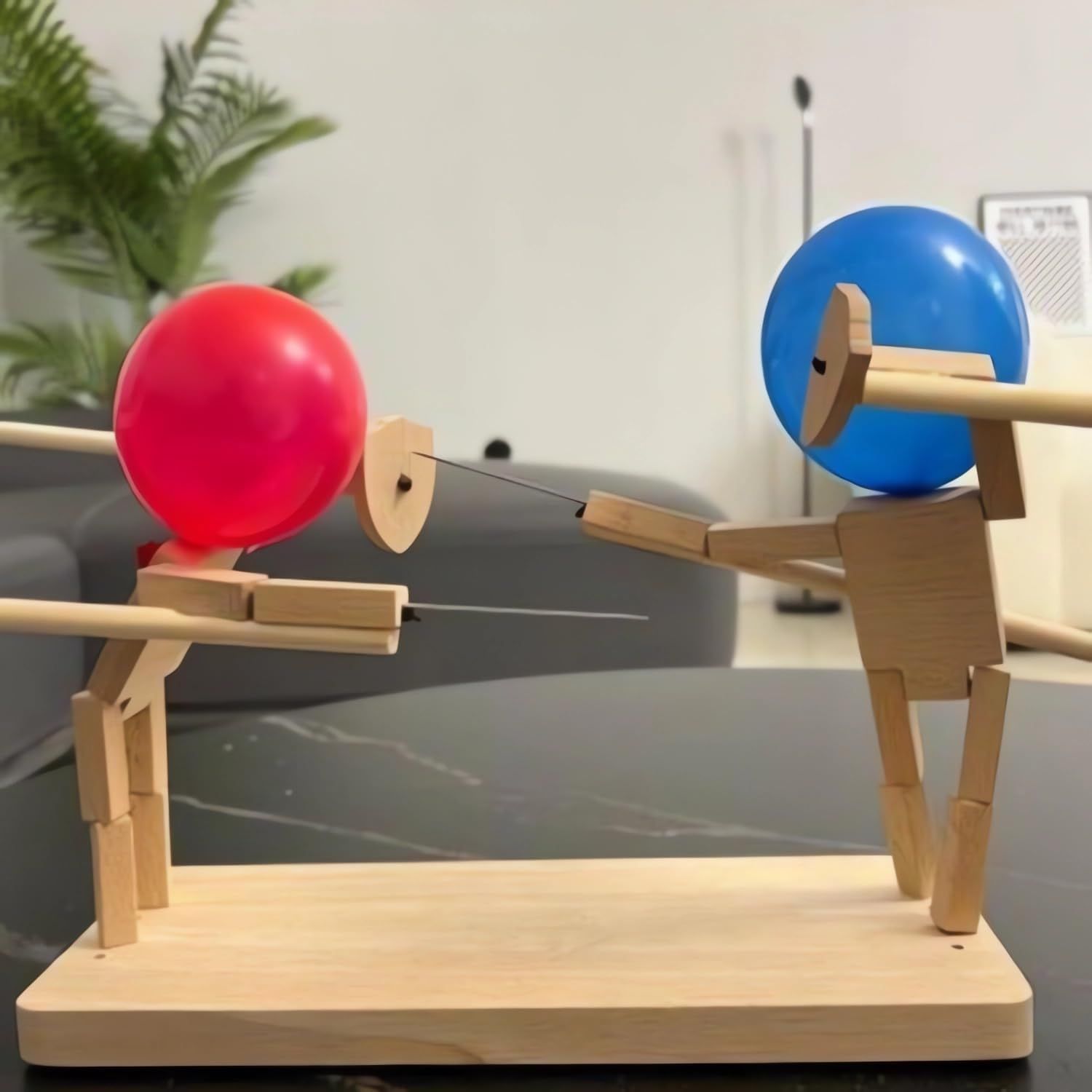 Balloon Bamboo Man Battle - новая кукла из деревянного забора ручной работы  2024 года, игра в битву с деревянными роботами, подходит для 2 игроков,  динамичная битва на воздушных шарах - купить с доставкой по выгодным ценам  в ...