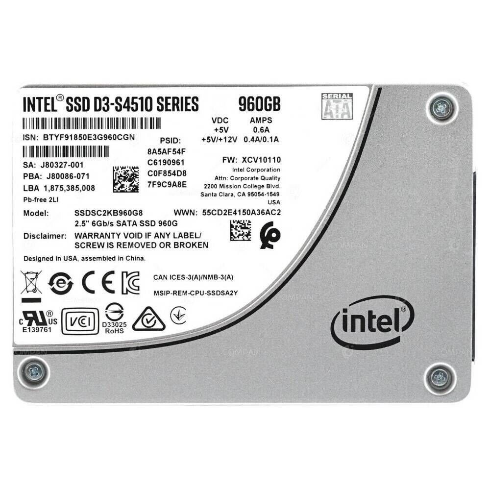 Ssd d3 s4510 Ssd d3 s4510