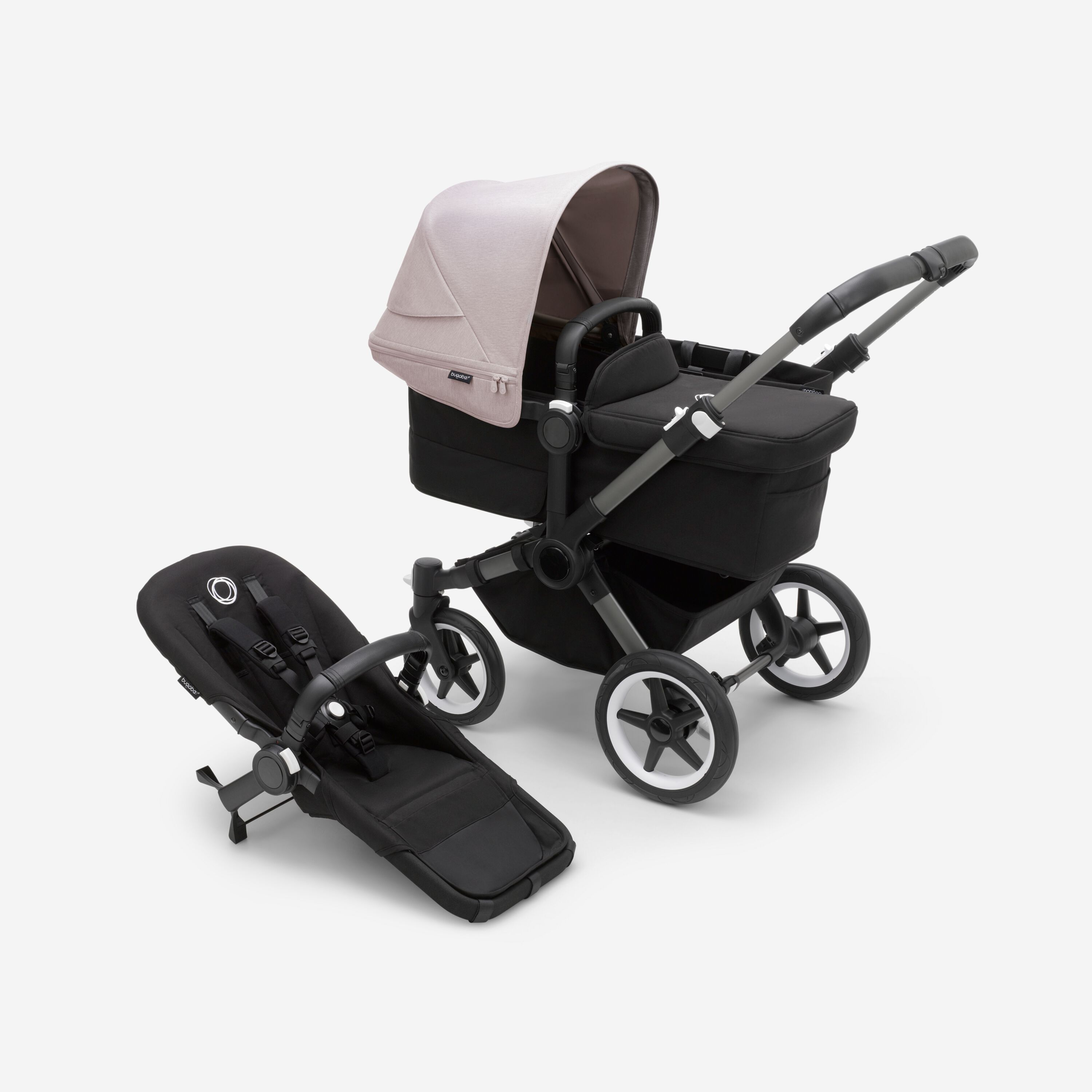 Bugaboo Donkey 5 Mono Misty white midnight black graphite OZON 1407143508