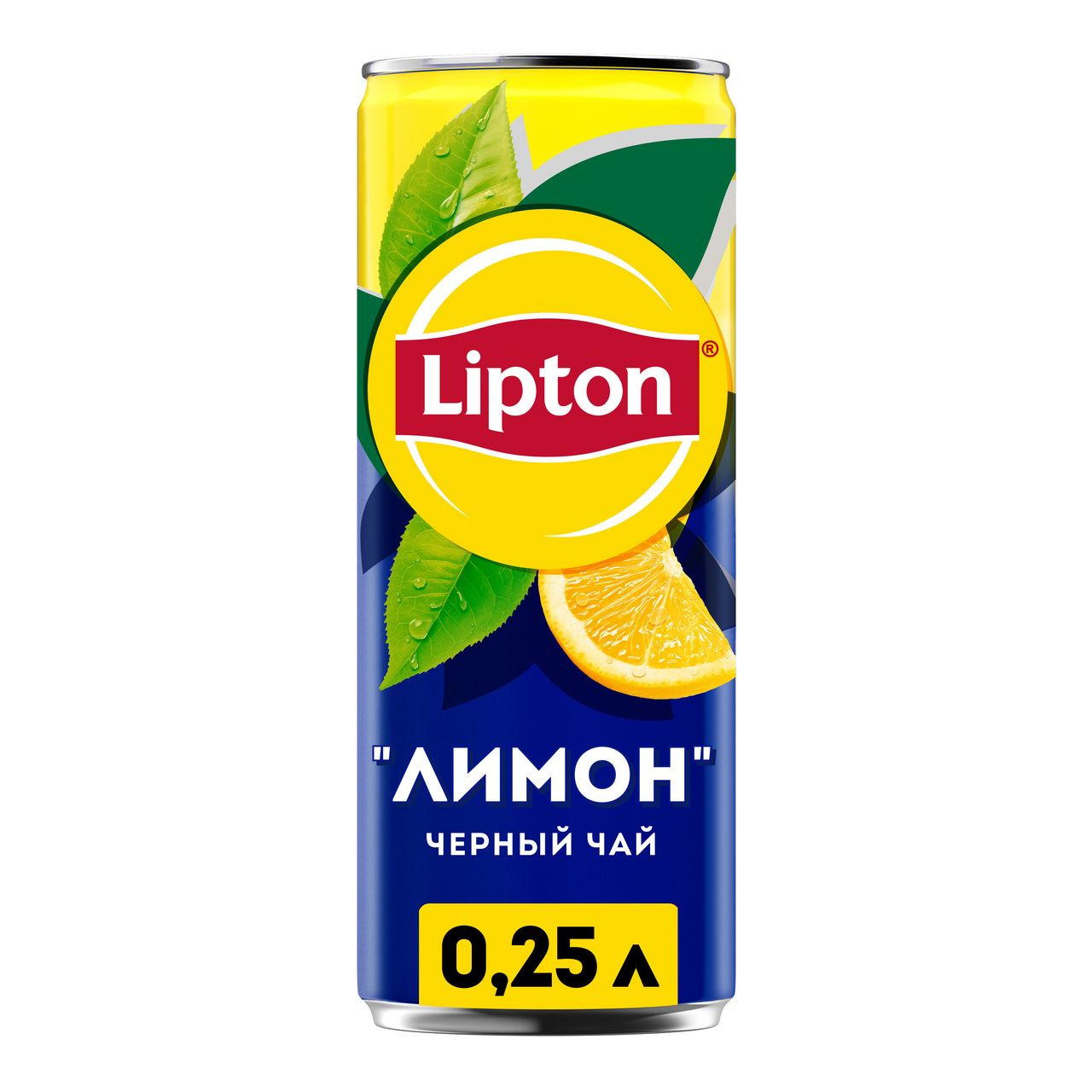 Холодный чай Lipton черный со вкусом лимона, 250мл