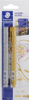 Набор маркеров Staedtler Metallic, декоративные, 8323-SBK2, золотой, серый металлик, 2 цвета - изображение