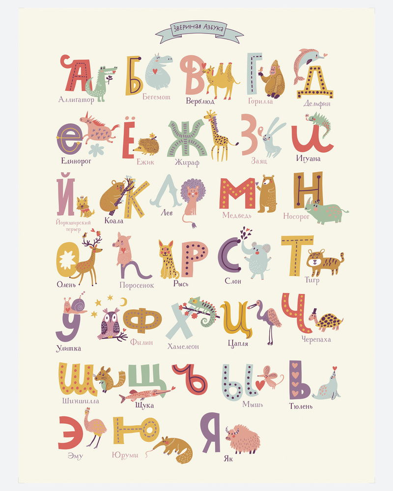 Постер Азбука для детей