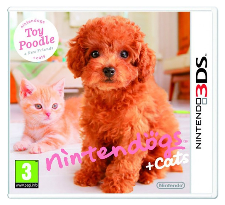 Игра Nintendogs + Cats - Toy Poodle & new Friends (Nintendo 3DS, Русская версия) #1