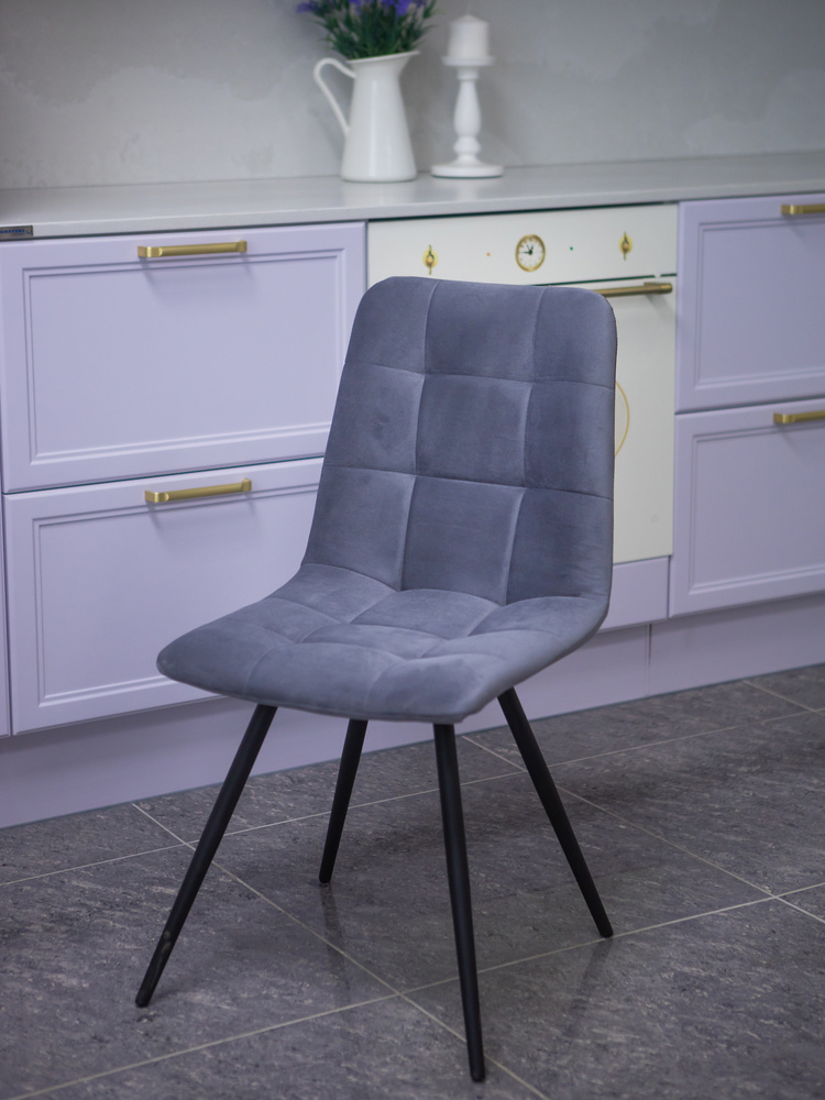 Мягкие стулья Тедди для кухни и комнаты со спинкой / 4 шт, перламутр  #1