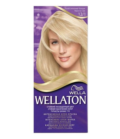 Краска для волос Wella Wellaton 12/1 Яркий пепельный блондин, 110 мл ...