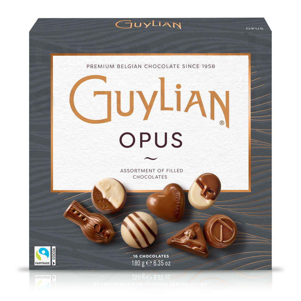 Набор бельгийских шоколадных конфет GUYLIAN OPUS "Опус" ассорти с начинками  #1