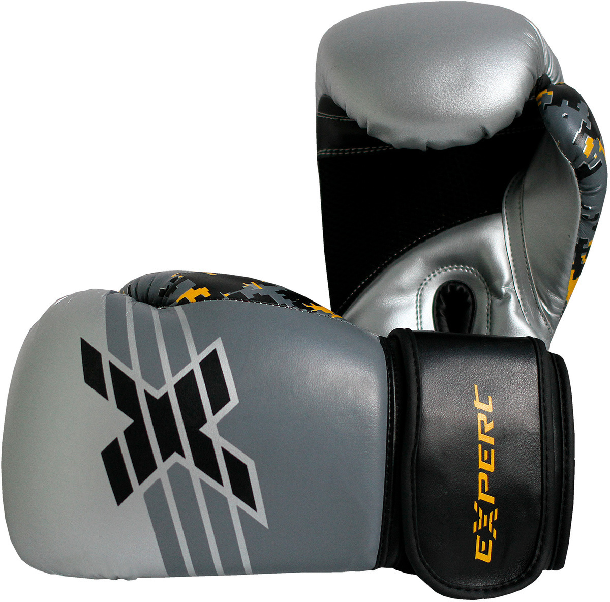 Боксерские перчатки Fight Expert Military, AK-185, серый, 10 oz ...