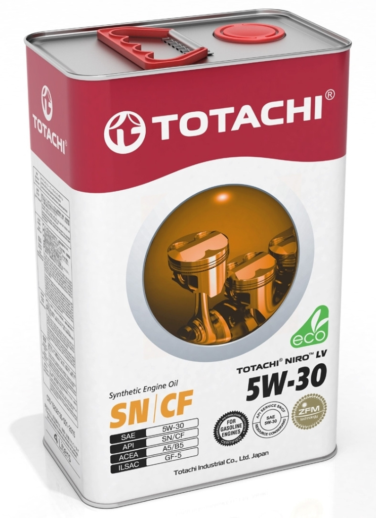 Моторное масло TOTACHI NIRO LV FULLY SYNTHETIC 5W-30 Синтетическое 4 л ...