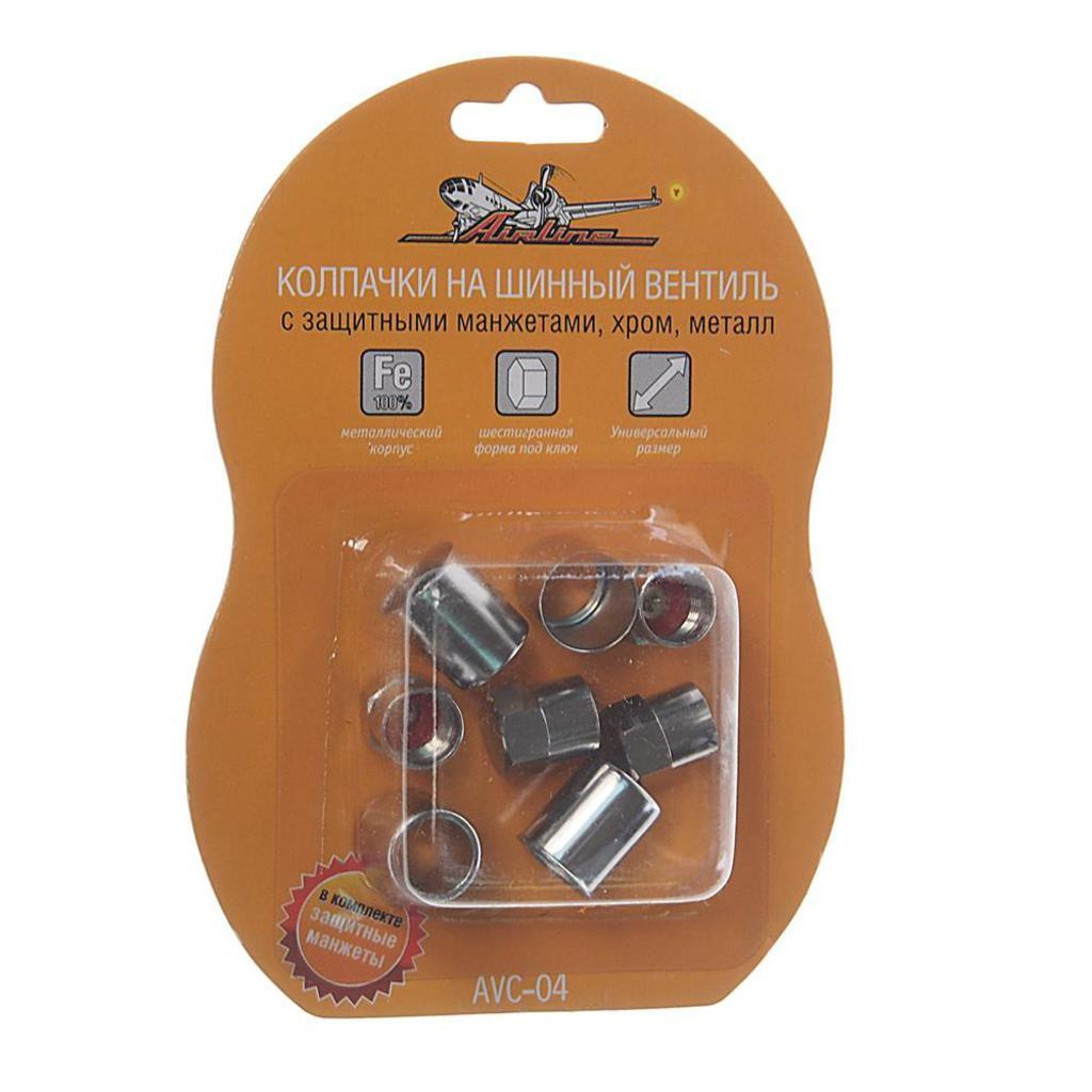 Колпачок на ниппель колеса металлический комплект AIRLINE - Airline арт ...